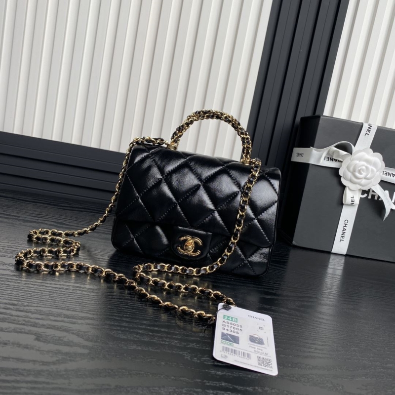 Ch*el top handle bags